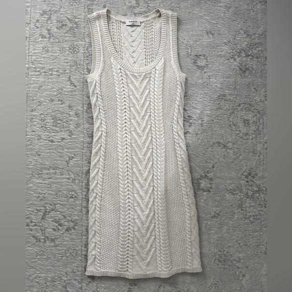 Babaton Dresses & Skirts - Babaton Cream Knit Mini Dress